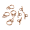 Ion Plating(IP) 304 Stainless Steel Toggle Clasps, Rose Gold, Ring: 22.5x15x2mm, Hole: 6mm, Inner Diameter: 6x3.5mm, Bar: 22x10x2mm, Hole: 5x4mm