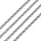 Tarnish Resistant 304 Stainless Steel Lumachina Chains, with Spool, Unwelded, Stainless Steel Color, 6x2.6x1.3mm, about 50m/rol