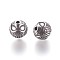 304 Stainless Steel Beads, Round, Antique Silver, 10mm, Hole: 1.8mm