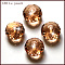 K9 Glass, Imitation Austrian Crystal Beads, Grade AAA, Faceted, Rondelle, PeachPuff, 10x7mm, Hole: 0.9~1mm