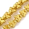 Electroplate Glass Beads Strands, Butterfly, Matte Golden, 10x14.5x5.5mm, Hole: 1mm, about 54pcs/strand, 14.96''(38cm)