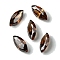 Cubic Zirconia Cabochons, Point Back, Horse Eye, Sienna, 12x6x3mm