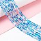 Synthetic Moonstone Beads Strands, Round, Light Sky Blue, 6mm, Hole: 0.8mm, about 63pcs/strand, 14.57''~15.55''(37~39.5cm)