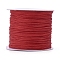 Nylon Thread, Nylon Jewelry Cord for Custom Woven Jewelry Making, FireBrick, 0.6mm, about 142.16 yards(130m)/roll