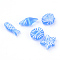 Craft Style Transparent Acrylic Charms, Mixed Shapes, Deep Sky Blue, 11~16.5x6~13x4~5.5mm, Hole: 1mm