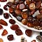 Dyed & Heated Natural Agate Beads, No Hole, Nuggets, Red, 12~16mm