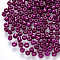 8/0 Baking Paint Glass Round Seed Beads, Medium Violet Red, 3~3.5x2mm, Hole: 1~1.2mm, about 10000pcs/pound