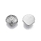 Tarnish Resistant 304 Stainless Steel Cabochons, Shell Shape, Stainless Steel Color, 7x7x2mm