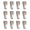 Brass Snap on Bails, for Pendants, Platinum, 7x3x3mm, Hole: 6x2mm