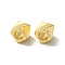 Brass Beads, Cadmium Free & Lead Free, Nuggets, Real 24K Gold Plated, 3x3.5x3.5mm, Hole: 2mm