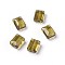 Imitation Austrian Crystal Beads, Grade AAA, K9 Glass, Faceted, Rectangle, Olive, 10x12x5.5mm, Hole: 0.9~1mm