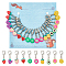 NBEADS 20 Pcs 10 Styles Polymer Clay Fruit Stitch Markers, Crochet Stitch Marker Locking Stitch Marker with Lobster Claw Clasp Knitting Crocheting Accessories for Marking Direction Guidelines