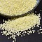 MIYUKI Delica Beads, Cylinder, Japanese Seed Beads, 11/0, (DB1521) Matte Opaque Pale Yellow AB, 1.3x1.6mm, Hole: 0.8mm, about 100000pcs/500g