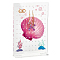 Rectangle Transparent Acrylic Earring Display Organizer Stands, Tabletop Earring Display Holder, Shell Pattern, 3x12.7x17.9cm
