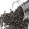 TOHO Round Seed Beads, Japanese Seed Beads, (750) Copper Lined Black Diamond, 11/0, 2.2mm, Hole: 0.8mm, about 1110pcs/10g
