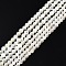 Natural White Shell Bead Strands, Round, 2~2.5mm, Hole: 0.6mm, about 172~173pcs/strand, 14.57 inch~14.69 inch(37~37.3cm)