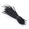 Goose feather Costume Accessories, Dyed, Black, 80~250x3~5mm, about 200pcs/bundle