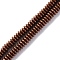 Electroplated Non-magnetic Hematite Beads Strands, Disc, Copper Plated, 4x1.5~2mm, Hole: 1mm, about 250~252pcs/strand, 15.98''(40.6cm)