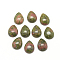 Natural Unakite Cabochons, teardrop, 13~14x9~10x5mm