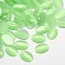 Cat Eye Cabochons, Oval, Pale Green, 7x5x2mm