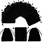 PandaHall 50 Pcs Rectangle Velvet Pouches Gift Bags Drawstring Jewelry Coin Pouches, 12x10cm, Black