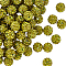 120Pcs Pave Disco Ball Beads, Polymer Clay Rhinestone Beads, Round, PP13(1.9~2mm), 6 Rows Rhinestone, Olivine, PP13(1.9~2mm), 6 Rows Rhinestone, 10mm, Hole: 1.5mm