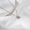 Bohemian Stainless Steel Enamel Colorful Butterfly Pendant Necklaces for Women, Stainless Steel Color, 17.72 inch(45cm)
