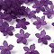 Frosted Acrylic Bead Caps, 20x21.5x4.5mm, Hole: 1.6mm, about 1630pcs/500g