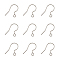 304 Stainless Steel Earring Hooks, Dangle Earring Findings, Stainless Steel Color, 18.5x16.5x0.5mm, Hole: 1.5mm, 21 Gauge, Pin: 0.7mm