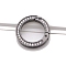 Zinc Alloy Spring Gate Rings, with Crystal Rhinestone, Rings, Gunmetal, 35x5mm