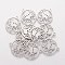 Non-Tarnish 201 Stainless Steel Pendants, Flat Round with Octopus, Stainless Steel Color, 22.5x20x1.1mm, Hole: 1.5mm