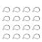 Tarnish Resistant 304 Stainless Steel Leverback Earring Findings, with Loop, Stainless Steel Color, 15x10x2mm, Hole: 1.5mm