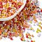 Baking Paint Glass Seed Beads, Cylinder, Dark Salmon, 2.5x2mm, Hole: 1.4mm, about 5039pcs/50g