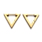304 Stainless Steel Triangle Huggie Hoop Earrings, Golden, 18.5x21x3mm, Pin: 1mm