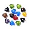 Handmade Silver Foil Glass Beads, for Mother's Day Gift Making, Heart, Mixed Color, 15x15mm, Hole: 1~2mm
