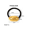 Stainless Steel Elastic Hair Ties for Women Girls, Scrunchie/Scrunchy Hair Accessories, Oval, 33x18x3.5mm, Inner Diameter: 42mm