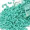 Cylinder Seed Beads, Opaque Colours Luster, Uniform Size, Medium Aquamarine, 2x1.5mm, Hole: 0.8mm, about 888pcs/10g