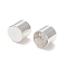 201 Stainless Steel Cord Ends, End Caps, Column, Silver, 9x10mm, Inner Diameter: 9mm