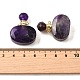 Кулоны для бутылочек с натуральным аметистом G-L623-07G-05-3
