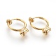 Латунные серьги-клипсы KK-L168-04G-2