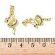 Латунные микро проложить кубического циркония подвески KK-L243-29G-06-3
