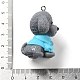 Подвески в виде щенков из непрозрачной смолы RESI-M035-01B-3