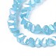Гальванические стекляныне бусины GLAA-N023-4mm-33-4