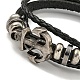 Браслеты из плетеного шнура из искусственной кожи BJEW-P329-01B-AS-2