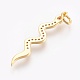 Латунные микро проложить кубического циркония подвески X-ZIRC-O026-22G-NR-2