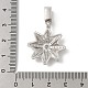 Латунные микро проложить кубического циркония подвески X-KK-U047-10P-3