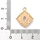 Латунные микро проложить кубического циркония подвески KK-Z072-03KCG-02-3