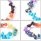 Чакра Gemstone браслеты простирания BJEW-JB02288-02-4