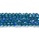 Прозрачные стеклянные бусины гальваническим пряди GLAA-F029-2mm-D01-1