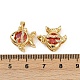 Латунные микро проложить кубического циркония подвески KK-C093-15G-3